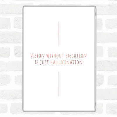 Rosegold Vision ohne Ausführung Zitat Jumbo Kühlschrankmagnet
