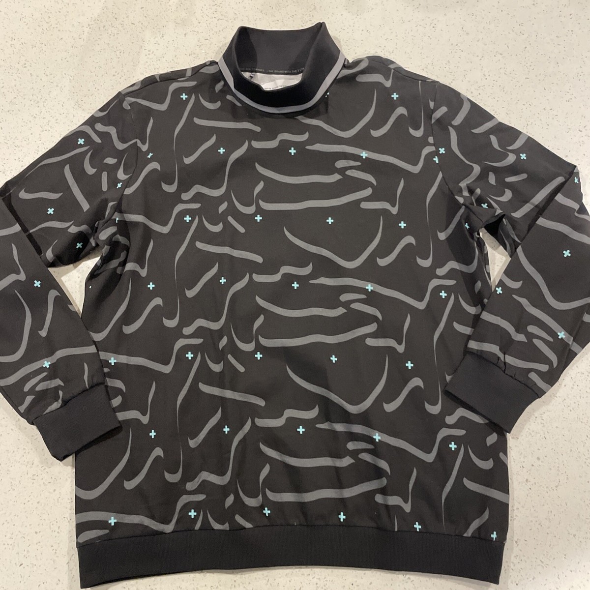 Adidas Adicross Turtleneck Golf Polo Shirt HZ3229 Mens L