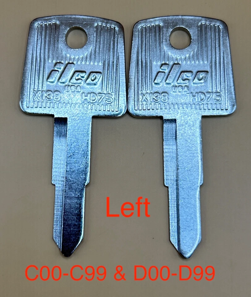 2 llaves en blanco Honda Sabre 750 Shadow VT750 VT1100 VT 750 1100 Stateline VT1300CR  Foto 2 de 2