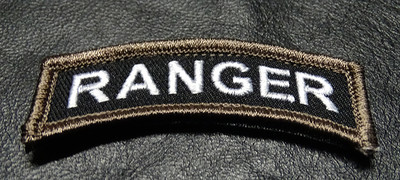 ARMY RANGER TAB ROCKER RANGER PATCH [HOOK BACKING] | eBay
