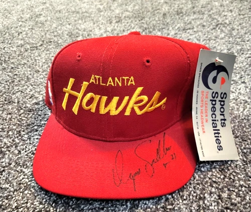 DOMINIQUE WILKINS AUTOGRAPHED HAND SIGNED SPORTS SPECIALTIES ATLANTA HAWKS HAT $