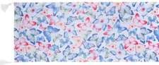 1 Fabric Kitchen Table Runner w/tassels(13"x72")MULTICOLOR PASTEL BUTTERFLIES,HL