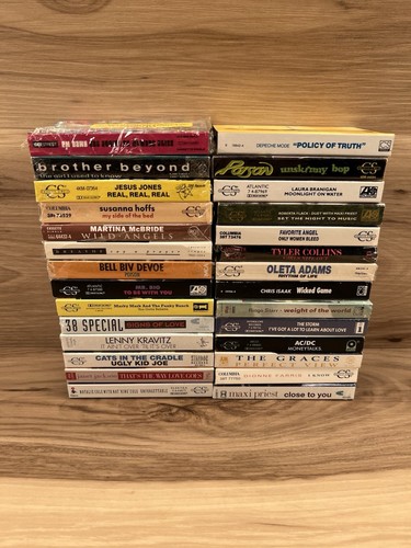 Vintage Lot 80s 90s Cassette Tapes 28 Tapes Total