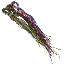  60 Pcs String for Bracelet Making Cord Necklace Braided Thread Brown Faux Suede