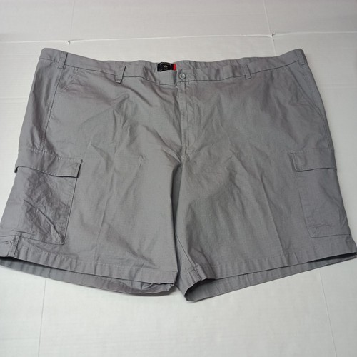 Dockers Tech Cargo Shorts Men's 60 Big & Tall Gray Moisture Wicking Breathable