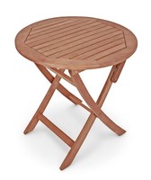 Gartentisch Klapptisch Stockholm Rund 70 Cm Aus Eukalyptus
