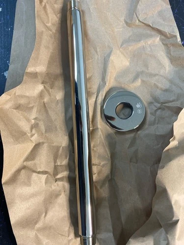 Signature Hardware SHRSC120PN 12" Ceiling-Mount Shower Arm - Polished Nickel - Picture 2 of 3