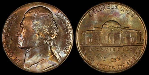 1946-D Jefferson Nickel — photo from another recent sale