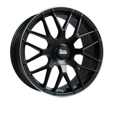 4x MAM GT1 8,5x19 ET45 MATT BLACK LIP POLISH Alufelge