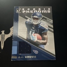 2019 Panini Donruss A.J. Brown Rookie Phenom Jerseys Mem #RPJ-14 Titans
