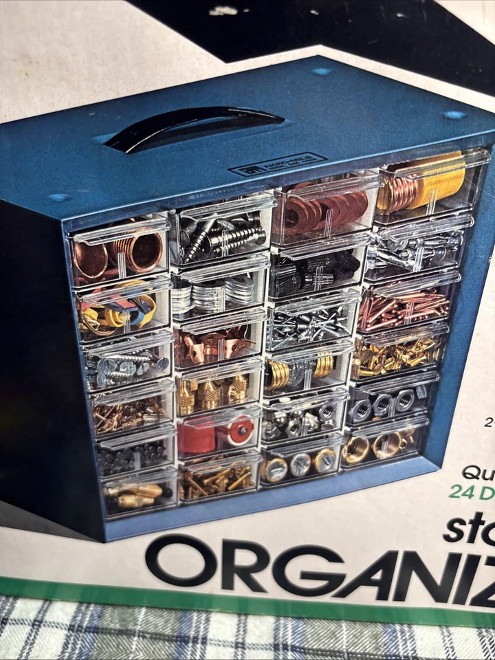 Akro-Mils Quick Pik 24 Drawer Storage Organizer NOS VTG. Y2 - Image 4 of 4