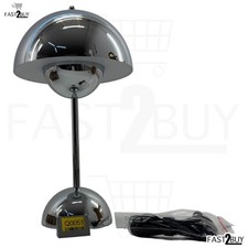 &Tradition Flowerpot VP9 Tischlampe LED Dimmbar Chrom Verner Panton Designlampe