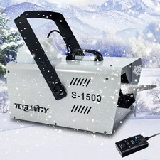 1500W Snow Machine Stage Snowflake Maker for Christmas Party Snow Decor w/Remote