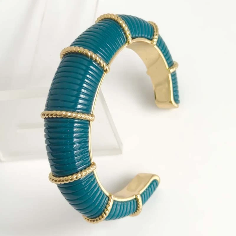 Nuevo Brazalete Jcrew Ovalado Abierto Declaración Elegante Mujeres Fiesta Vacaciones Joyería S/M Foto 2 de 4