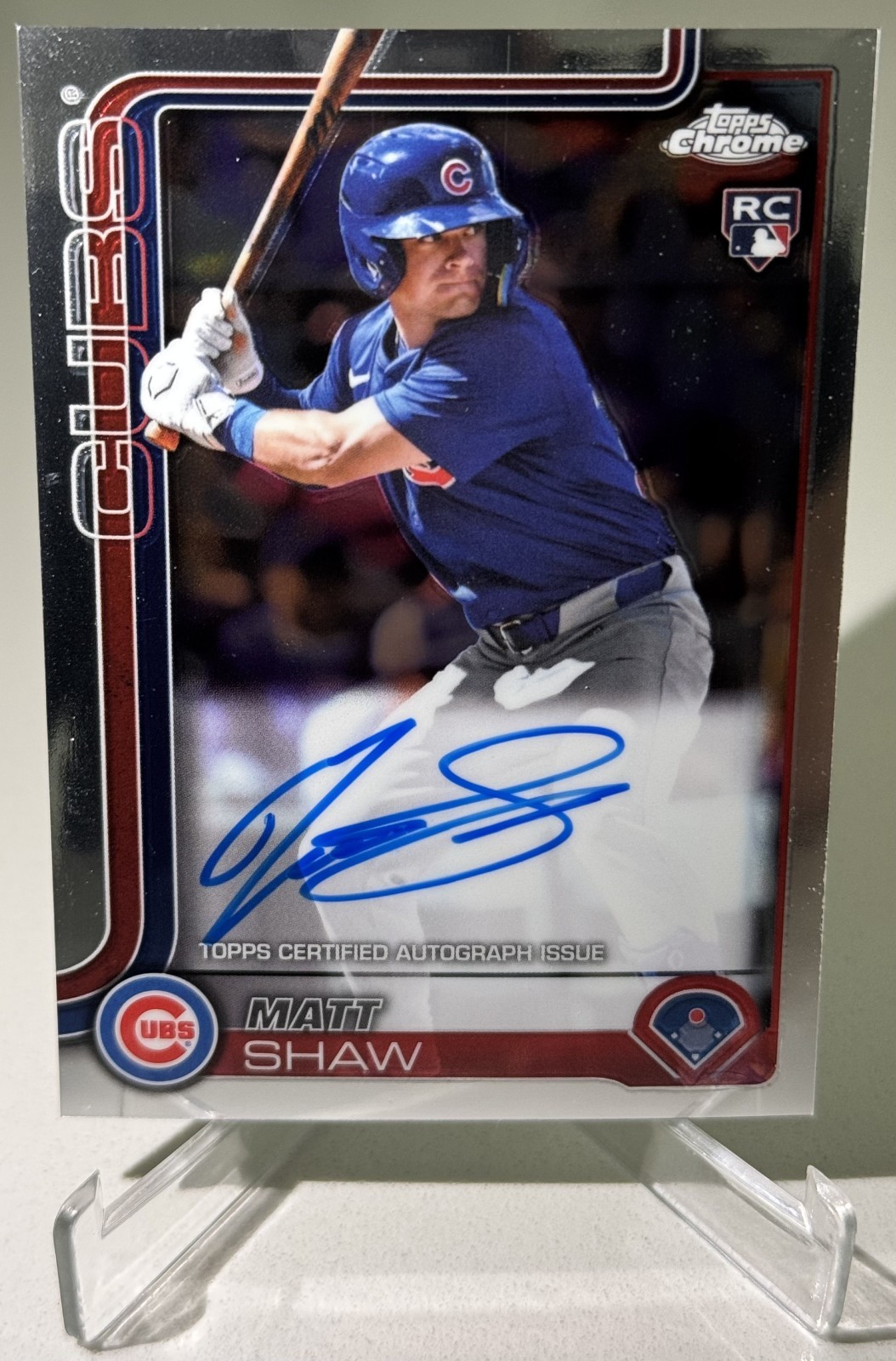 2025 Topps Chrome - Matt Shaw - Rookie - Chrome Auto!