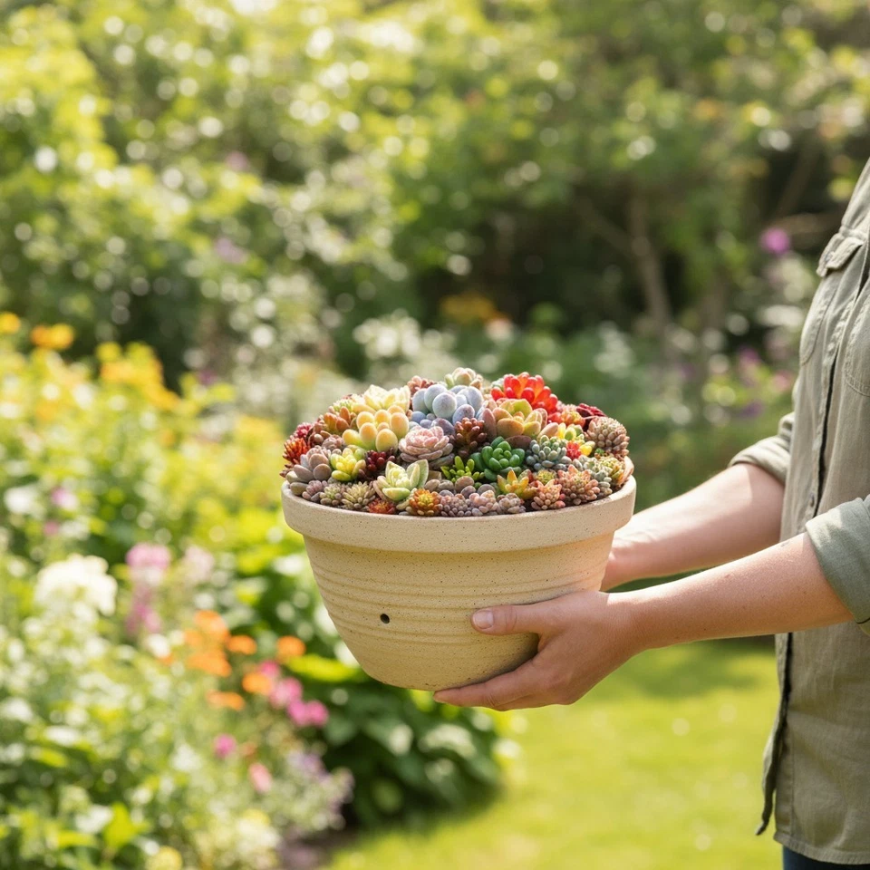 500 Rainbow Succulent Seeds – Colorful Echeveria & Crassula Mix – Easy to Grow - Image 2 of 4