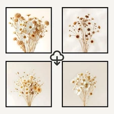 Set 4 Realistic Digital Wall Art Print Modern Home Decor Printable Instant #12