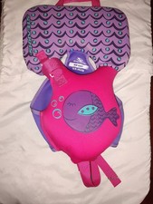 Stearns Infant Puddle Jumper Life Jacket - Pink/Purple Fish Design USCG 