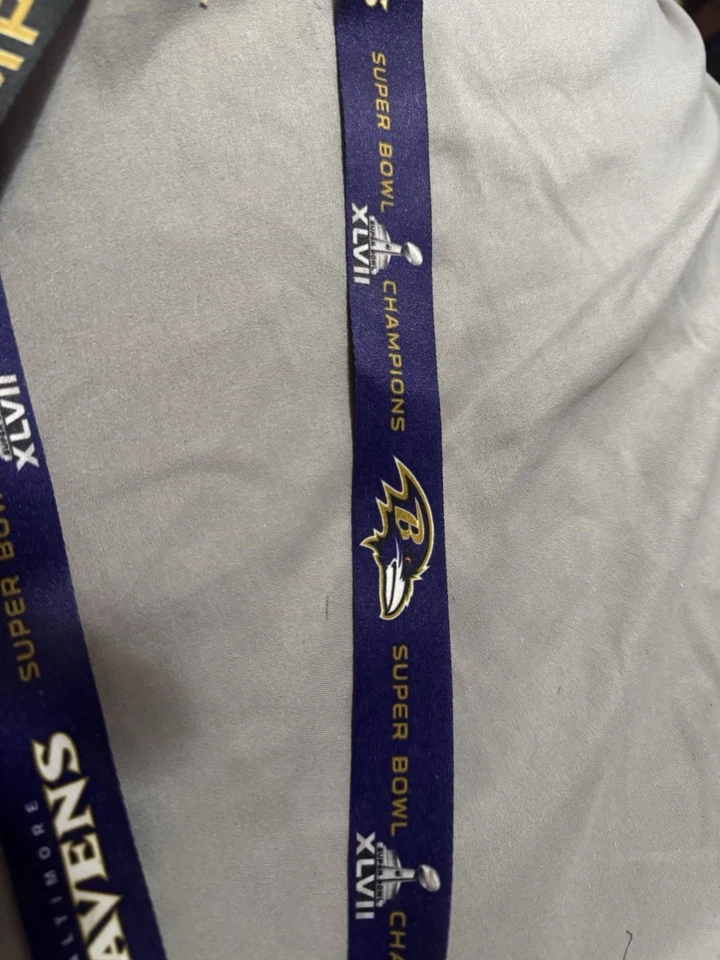 Baltimore Ravens Super Bowl XLVII Champions 19” Lanyard,Keychain NFL WINCRAFT - Image 4 of 4