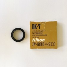 NIKON EYEPIECE ADAPTER DK-7 For F-801 N8008 F5 F4 F3HP Ring in genuine box
