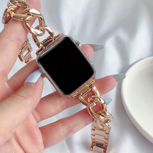 For Apple Watch Chain Bracelet Band Strap 40/44/41/45mm iWatch Series 7 6 5 4 SE - Picture 8 of 14