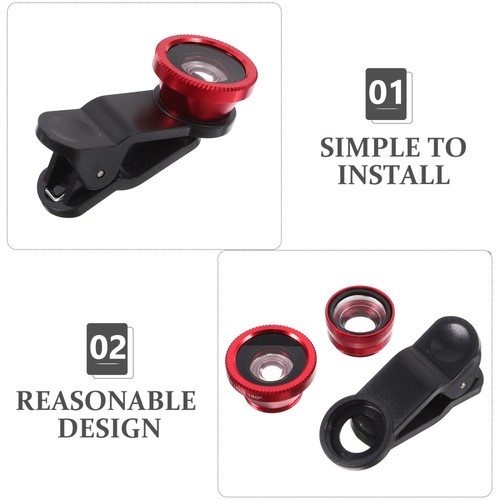 2 Sets Camera Lens Kit Universal Phone Lens Lens Cell Phone Camera - 第 5/12 張圖片