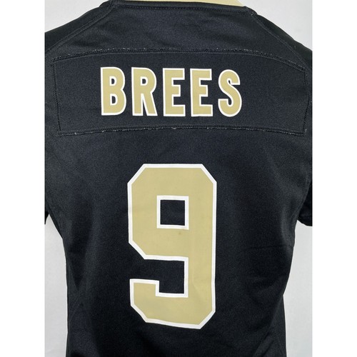 Drew Brees #6 New Orleans Saints Nike On Field Black Game Jersey Women's SMALL - Picture 2 of 15