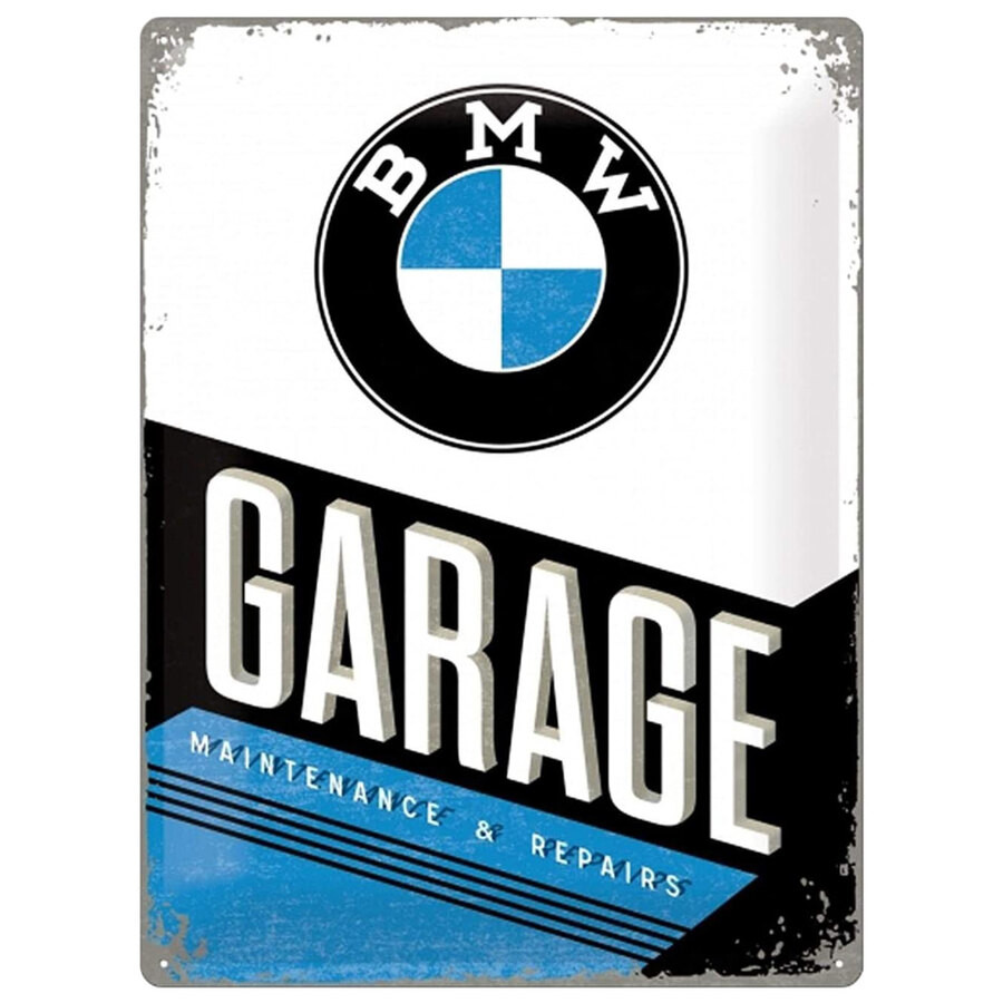 NOSTALGIC ART Cartello Grande latta 30x40cm BMW