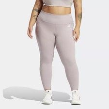 Adidas WOMENS PLUS SIZE 2X 7/8 Leggings PINK Optime Stash Pocket High Waist Pant