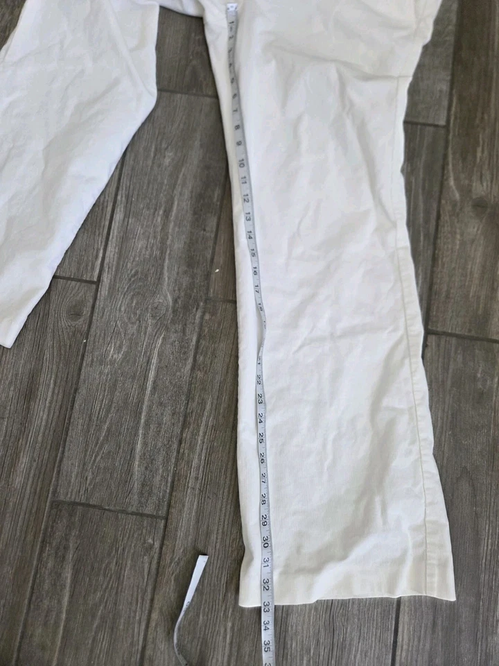 Lily Pulitzer Corduroy Bootcut White Pants In Size 14. VGUC - Image 4 of 4