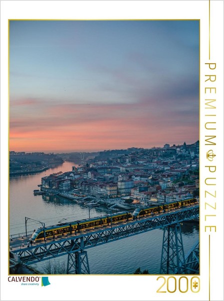 Calvendo Puzzle Ponte Luis I Im Abendrot 2000 Teile Puzzle Hoch | 2000 Teile Leg-image