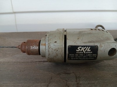 SKIL 1/4  DRILL HOME/SHOP MODEL 503 TYPE 1 MADE IN USA WITH CHUCK VINTAGE DRILL