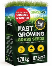 Grassias Fast Growing Grass – 1.70KG Premium Quality Lawn for Overseeding & New 11.69 per kilo