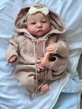 12 inch Full Silicone Reborn Baby Doll Girl Lifelike Newborn Dolls Open Mouth...