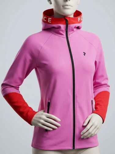Peak Performance W Rider Zip Hood Fleece Jacket Women’s Medium Pink Red