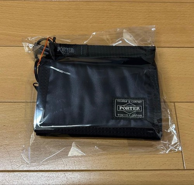#ad PORTER Tri fold Wallet CAPSULE Folding wallet Black YOSHIDA KABAN New $229.99