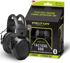 Peltor Sport Tactical 500 Bluetooth Hearing Protection Ear Muffs, 25 Db Noise Re