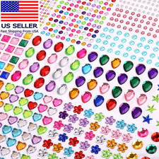 1782Pcs Gem Stickers, Self Adhesive Rhinestones Stick on Jewel for Crafts Blin