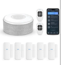 tolviviov WiFi Door Alarm System, 8-Piece Wireless Smart Home Security Kit