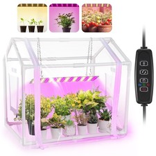 Meonum Mini Greenhouse for Indoor Outdoor, 23.6"x15.7"x19.6", Transparent