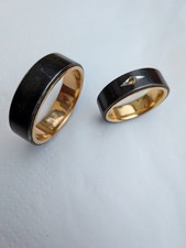 Eheringe / Trauringe / Freundschaftsringe / Schwarz / Feingold / Diamant