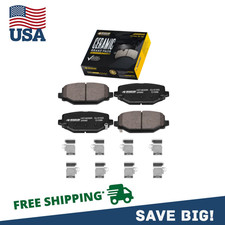Rear Ceramic Brake Pad w/Hardware for 2012 2013 2014 2015 Ram C/V 3.6L OE Spec