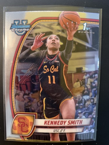 KENNEDY SMITH 2024-25 Bowman Chrome U 1st Rookie #44 USC FREE SHIPPING! - Picture 3 of 3