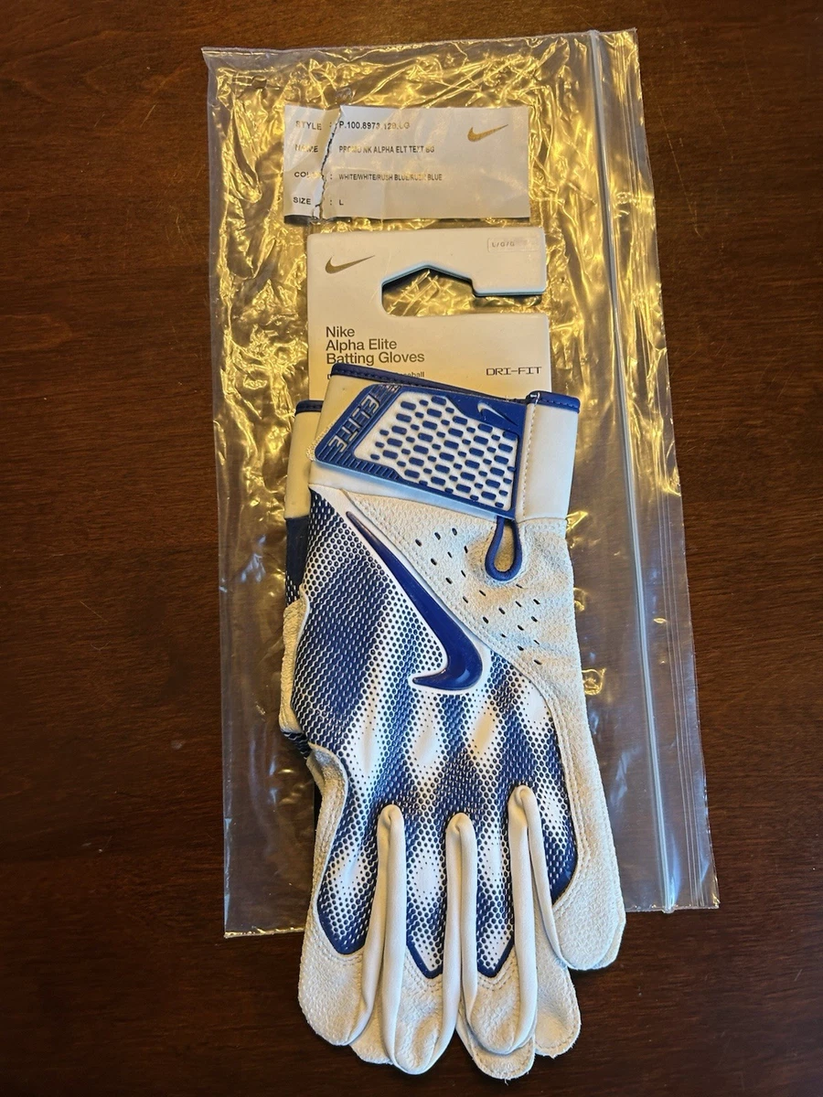 Guantes de bateo Nike Primo Alpha Elite Dri-Fit $74 azul FD7868-409 talla grande