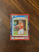 2024 Panini Donruss - Rated Rookie Bo Nix #369 Optic Preview Red Wave Prizm (RC)