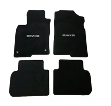 For 2022-2025 Honda Civic Carpet Floor Mats BLACK W/Emblems