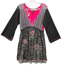 URBAN MANGO Womens Dress Multicolor Size Small Polyester Blend Long Sleeve