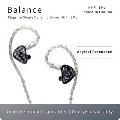 INTUAURA Balance High-Performance Balanced Sound IEM Earphone with Silver-Plated