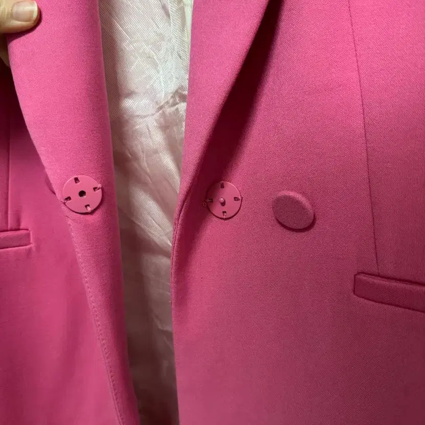 Zara Basic Double Button Pink Jacket Women - image 9