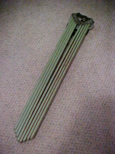 VTG~WW2-40's-50's~8-arm Wooden Drying Rack~Depression Kitchen Green ...